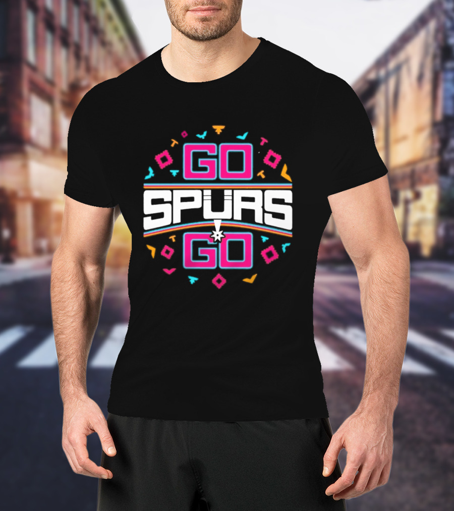 Go Spurs Go San Antonio Spurs NBA Team Spirit Celebration T-Shirt