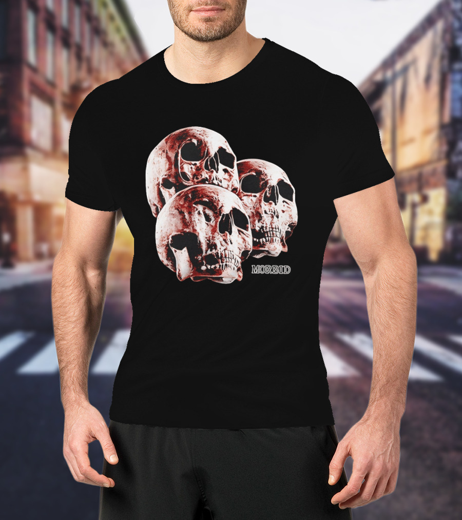 Skulls Skeleton Bones Cranium Head Anatomy Morbid Horror Death Mortality Macabre Incognito T-Shirt
