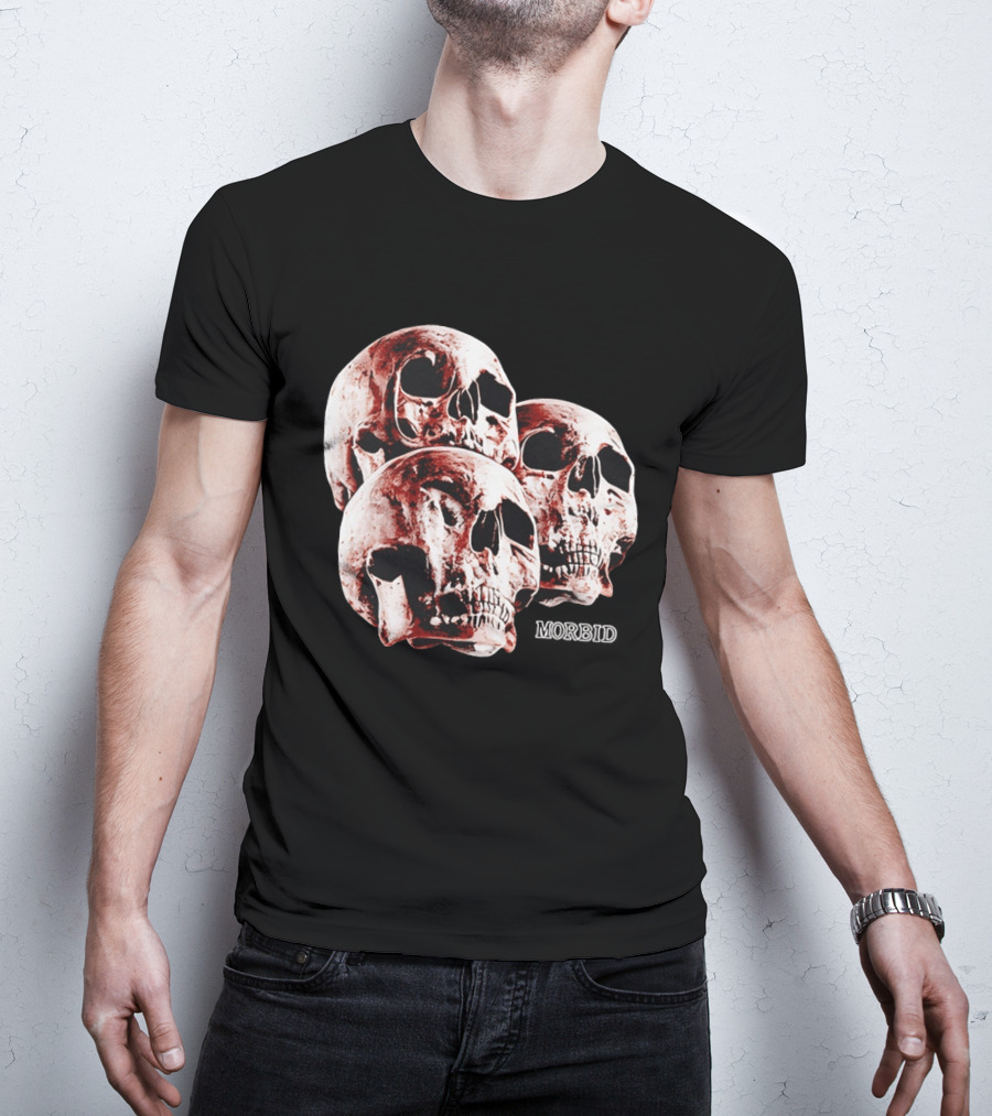 Skulls Skeleton Bones Cranium Head Anatomy Morbid Horror Death Mortality Macabre Incognito T-Shirt
