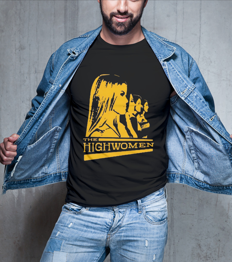The Highwomen 2026 Group Profile Logo In Bold Yellow T-Shirt