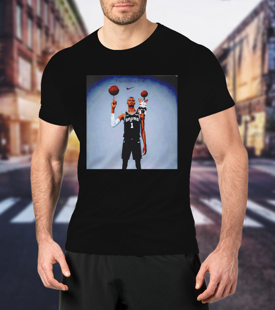 Victor Wembanyama NBA San Antonio Spurs Corgi You Believe Now T-Shirt