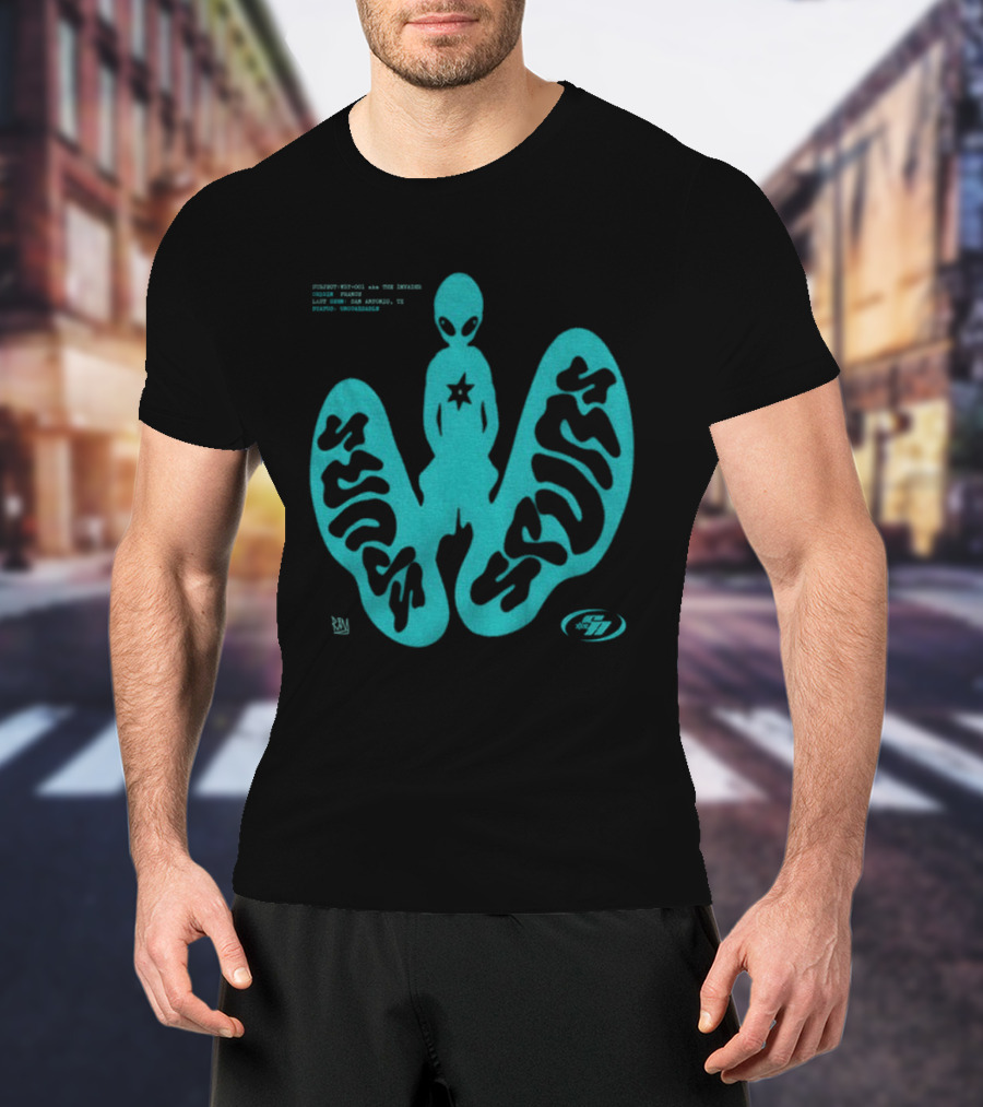 Alien Victor Wembanyama San Antonio Spurs Basketball UFO Subject Aka The Invader 2026 T-Shirt