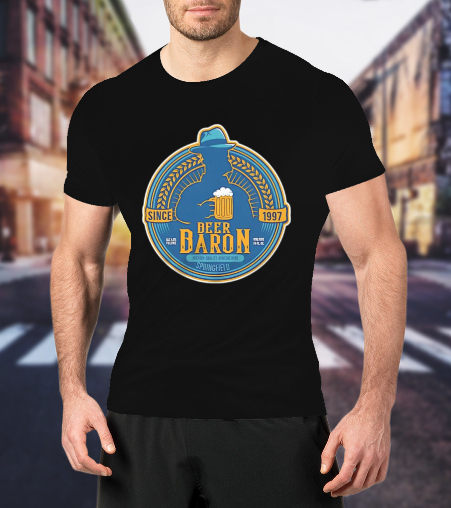 Beer Baron Since 1997 Premium Quality Homebrewing Springfield T-Shirt