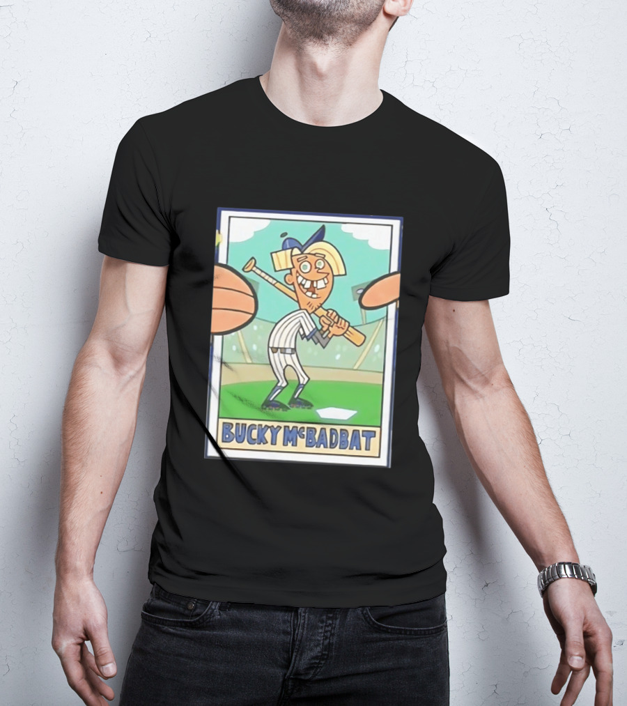 Bucky McBadbat Baseball Card The Fairly OddParents Trading Cards T-Shirt