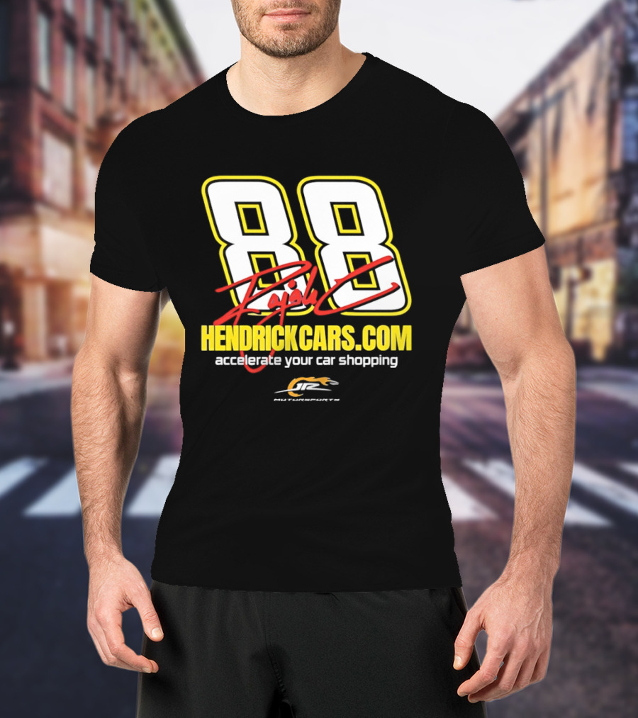 Dale Jr 88 Signature HendrickCarsCom JRM Motorsports NASCAR Accelerate Your Car Shopping T-Shirt