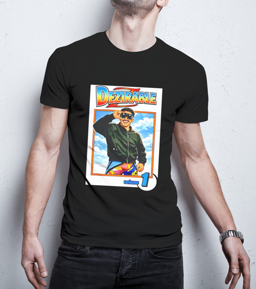 Dezirable Volume 1 Manga Cover Retro Style Sunglasses Colorful T-Shirt