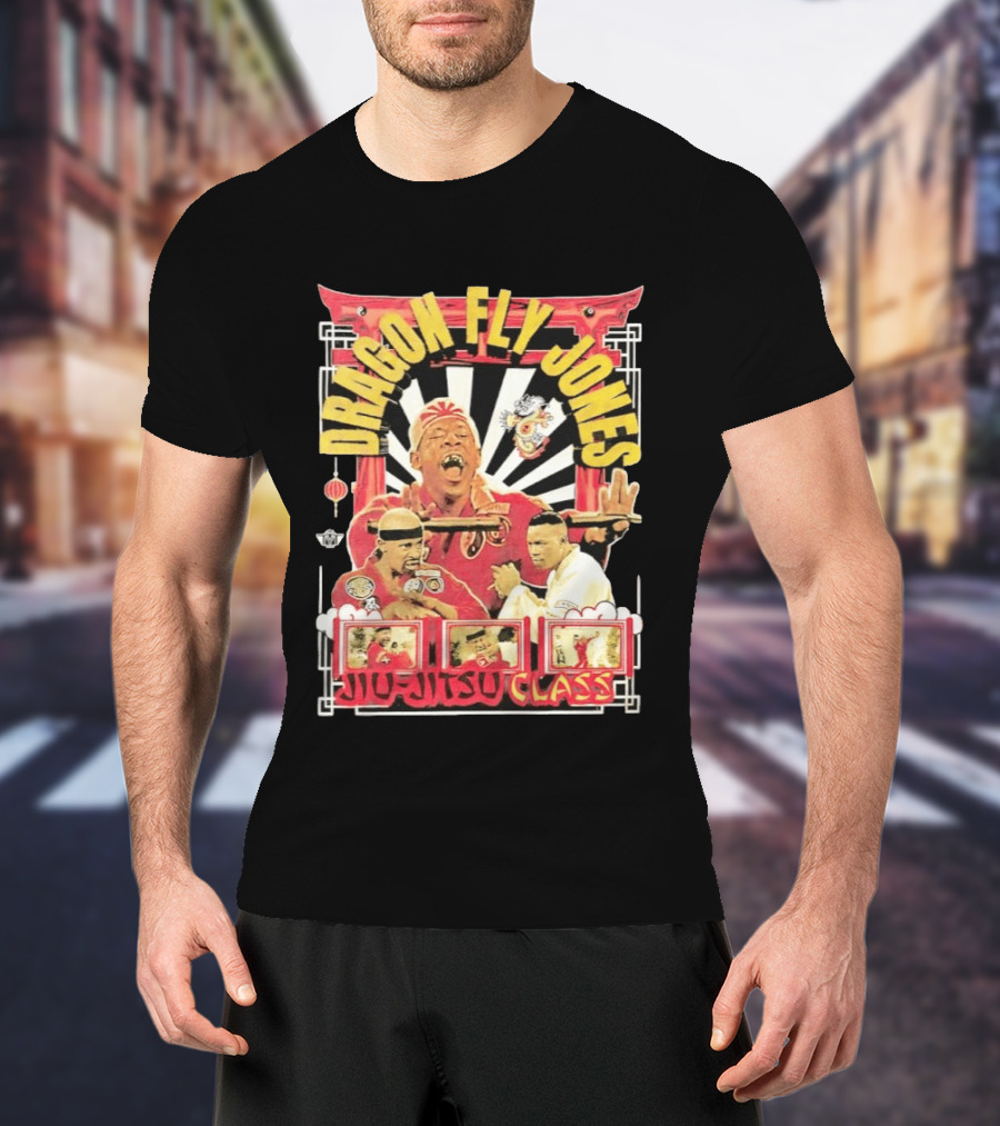 Dragon Fly Jones Jiu Jitsu Class Martial Arts Comedy 90s T-Shirt