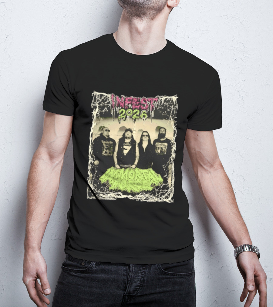 Infest 2026 Death Metal Canada Immortal Force Band T-Shirt