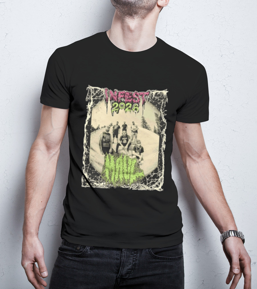 Infest 2026 Maul Old School Death Metal Band Vintage Aesthetic T-Shirt