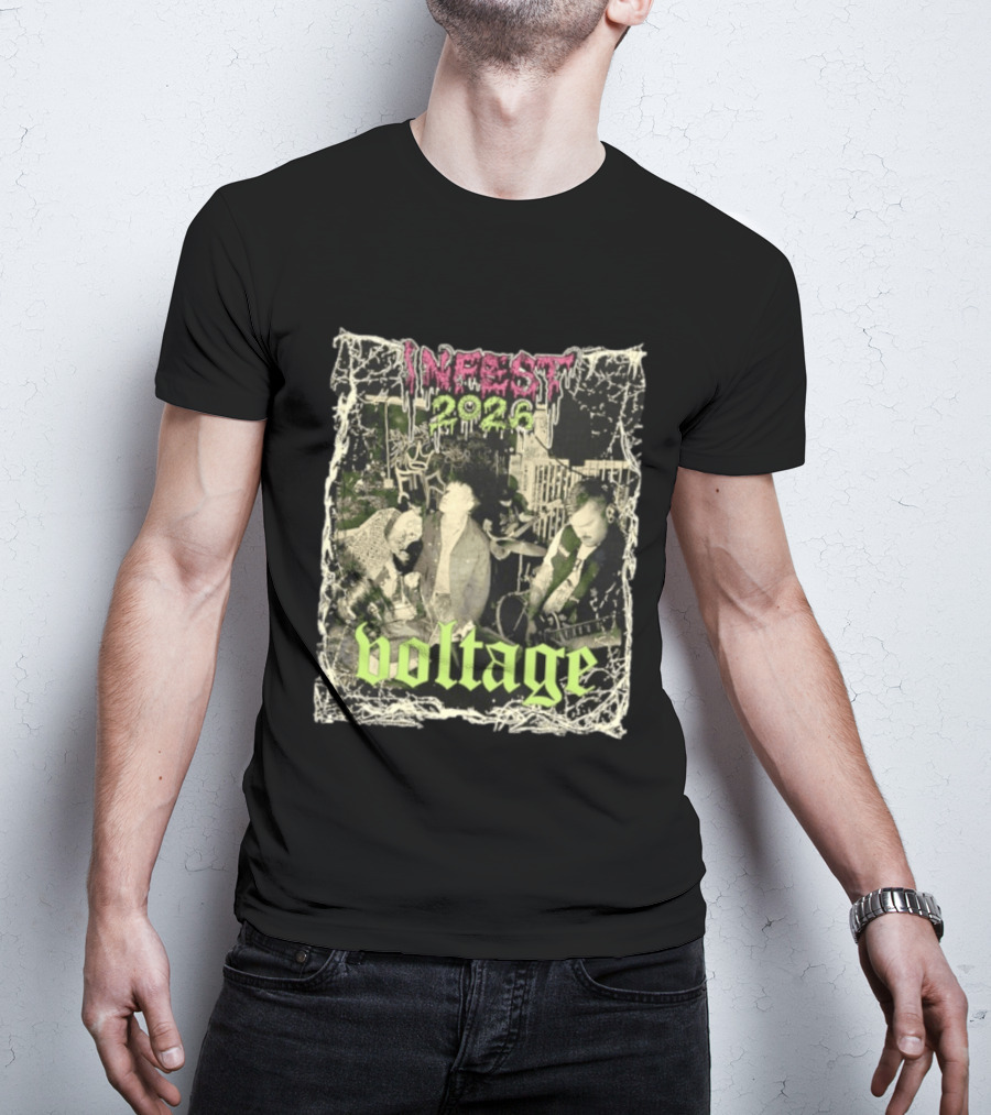 Infest 2026 Voltage From The Smoking Ruins Of Civilization T-Shirt