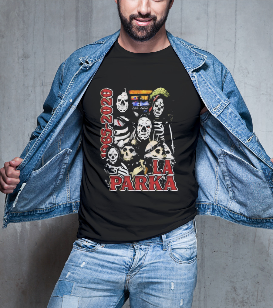 La Parka 1965 2020 Lucha Libre AAA Wrestling Skeleton Warriors T-Shirt
