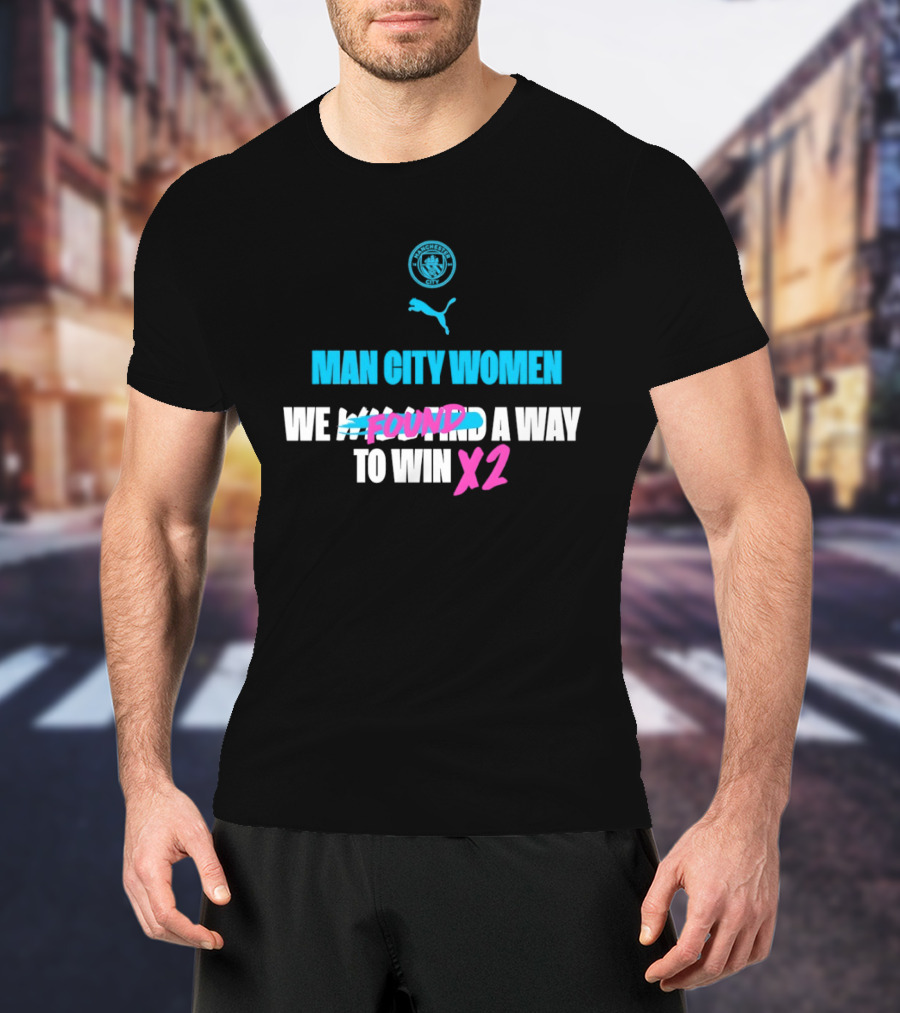 Man City Women We Found A Way To Win X2 Puma T-Shirt