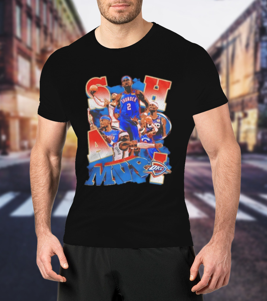 Oklahoma City Thunder Shai Gilgeous Alexander MVP Basketball NBA OKC T-Shirt