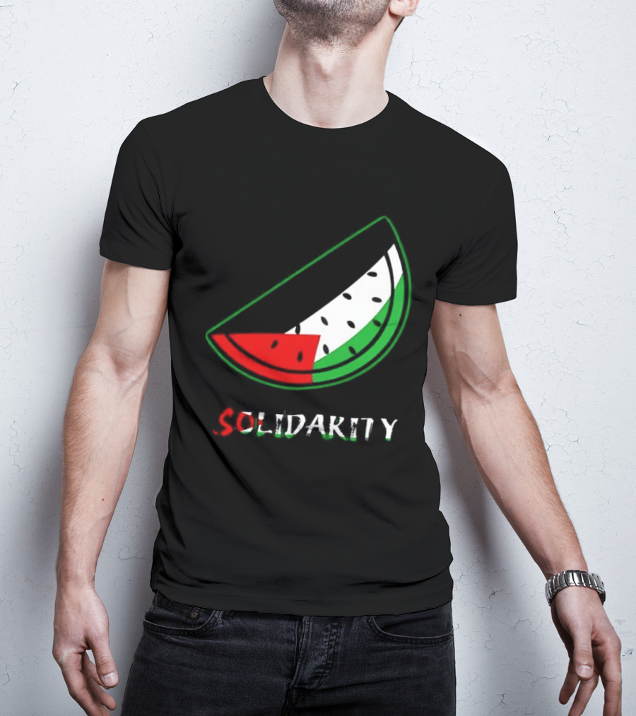 Solidarity Watermelon Palestinian Flag T-Shirt