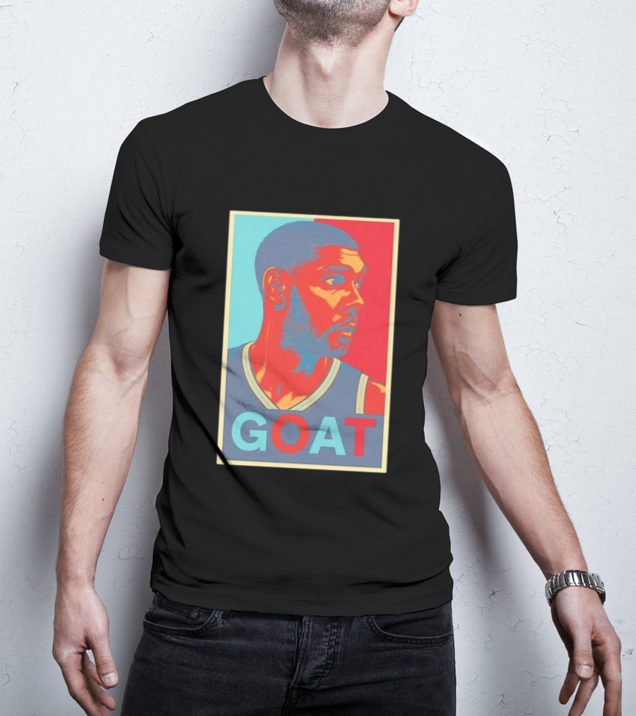 GOAT Tim Duncan San Antonio Spurs T-Shirt