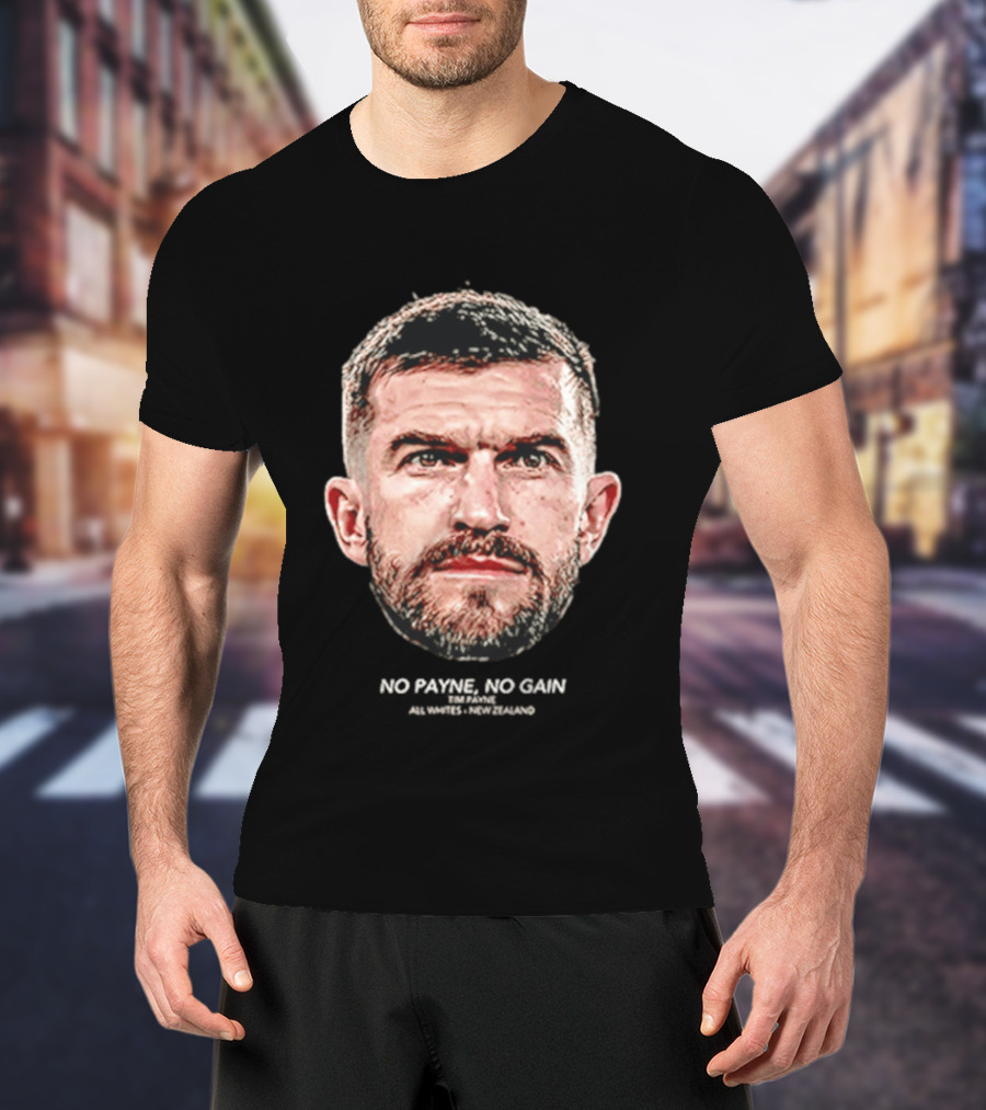 Tim Payne Wellington Phoenix No Payne No Gain Big Head T-Shirt