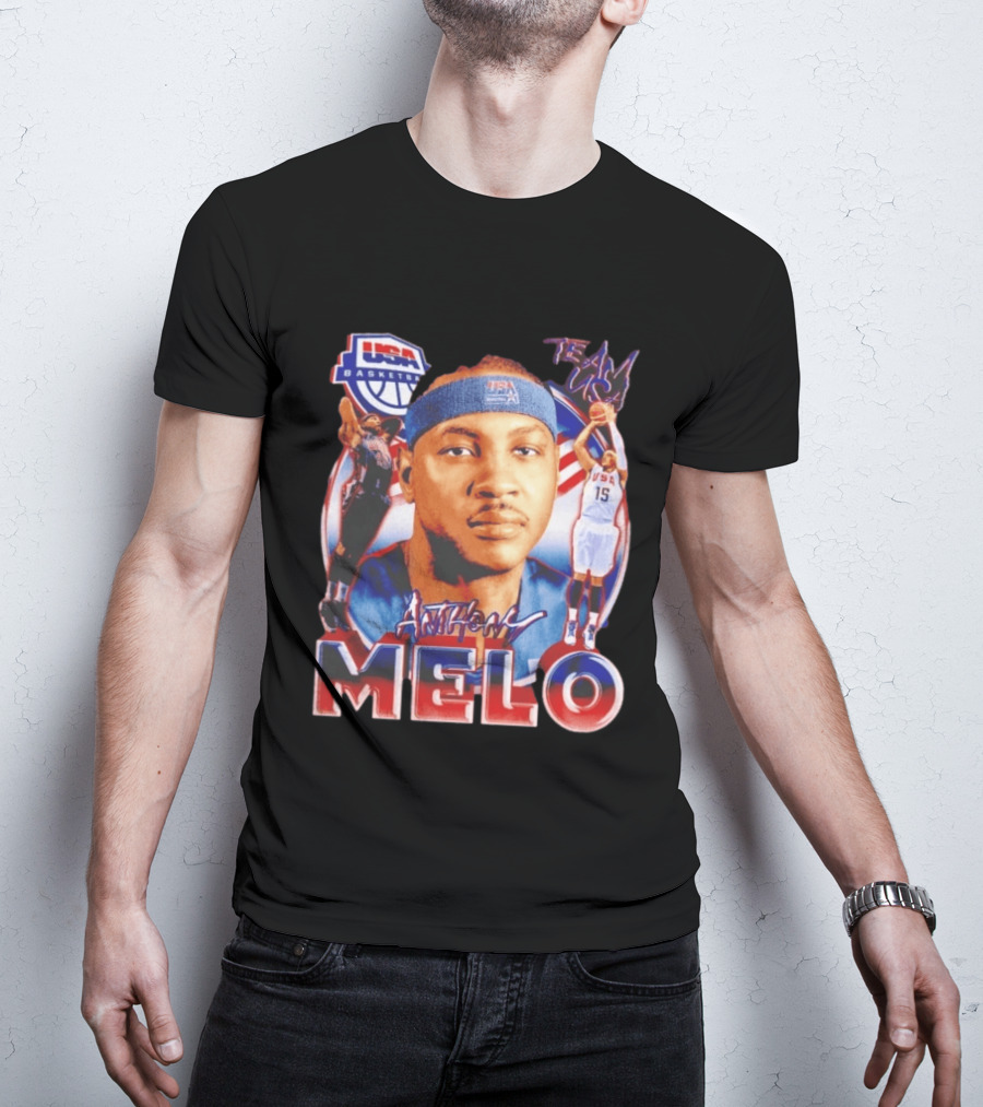 USA Basketball Team Anthony Melo Carmelo Anthony Player Team USA T-Shirt