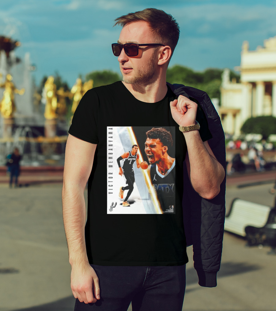 Victor Wembanyama San Antonio Spurs SATX Radiance Collage T-Shirt