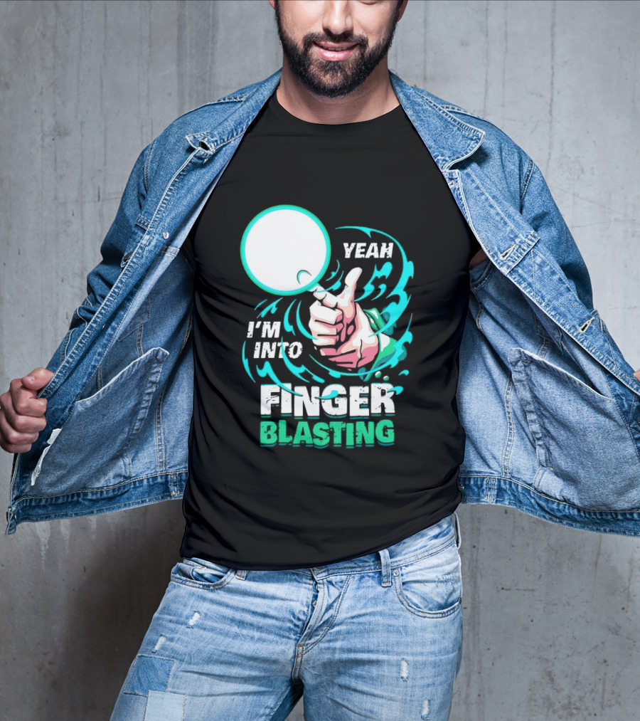 Yeah I Am Into Finger Blasting Cartoon Thumbs Up Spiral T-Shirt