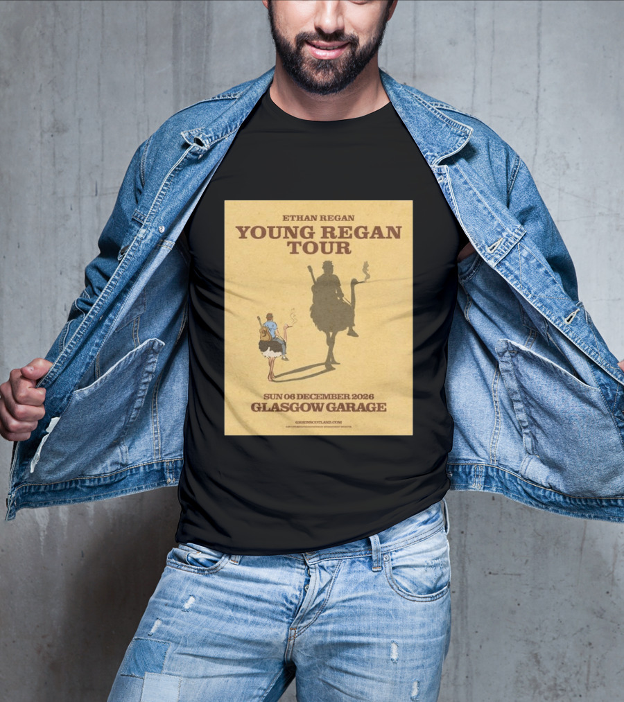 Ethan Regan Young Regan Tour December 2026 Glasgow Garage T-Shirt
