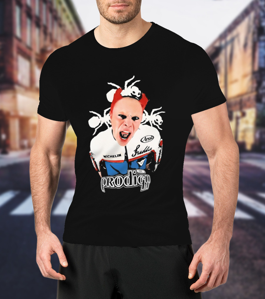 Keith Flint The Prodigy Michelin Arai Electronic Music Band Concert T-Shirt