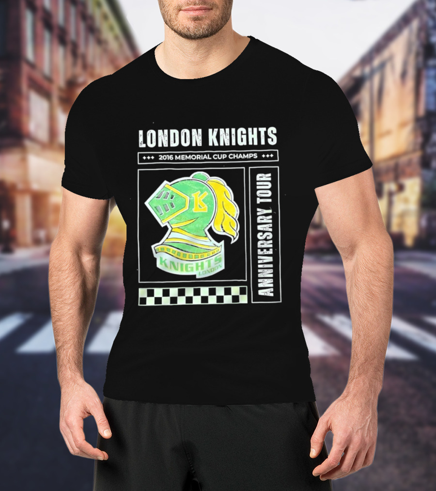 London Knights 2016 Memorial Cup Champs Anniversary Tour T-Shirt