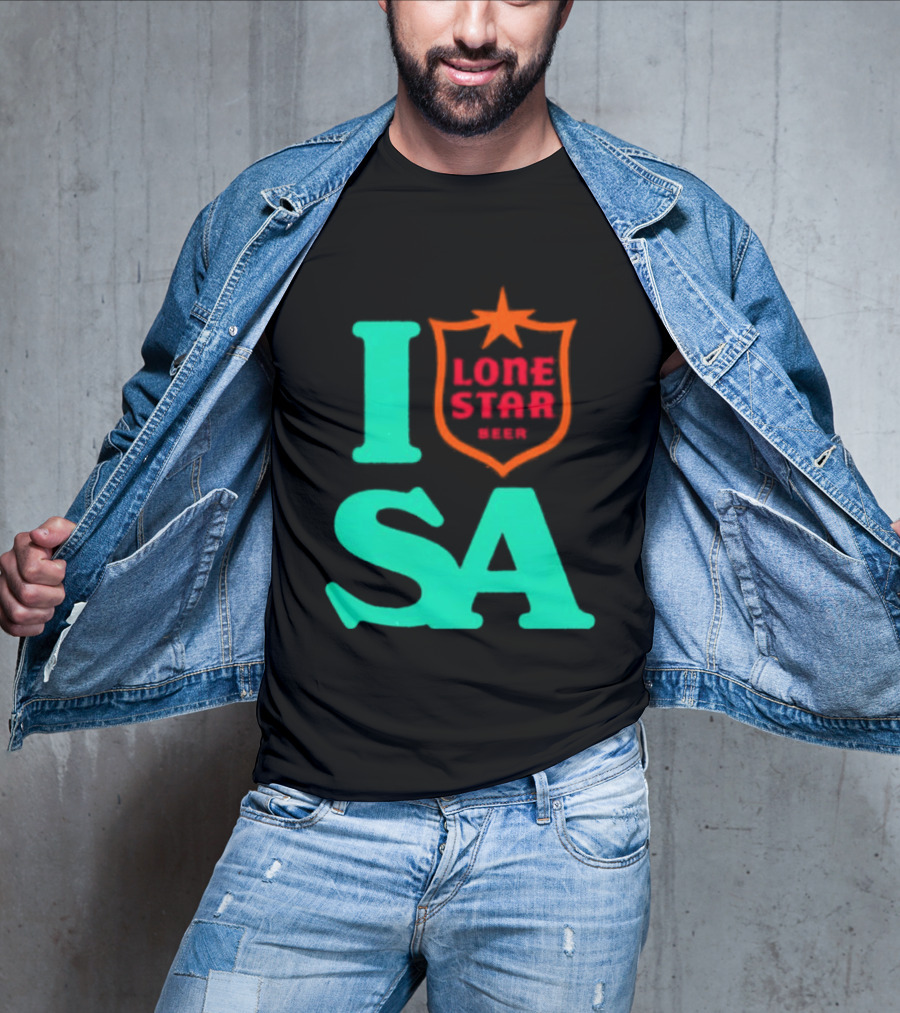 Lone Star Beer I Love San Antonio USA Texas T-Shirt
