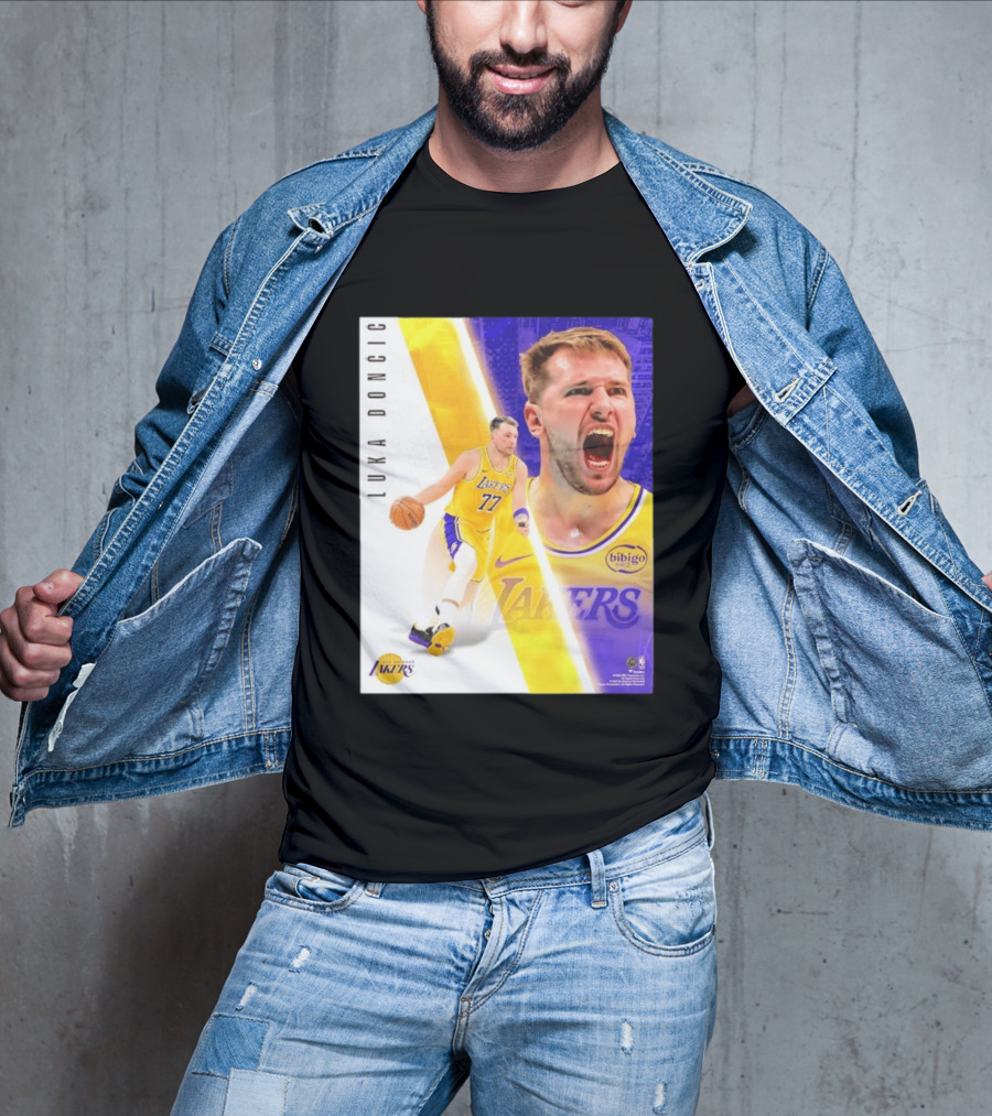 Luka Doncic 77 Los Angeles Lakers Basketball Energetic T-Shirt