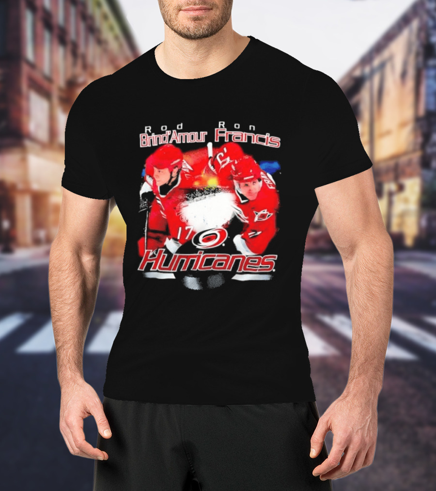 Rod Brind'Amour Ron Francis 17 Carolina Hurricanes 1990s T-Shirt