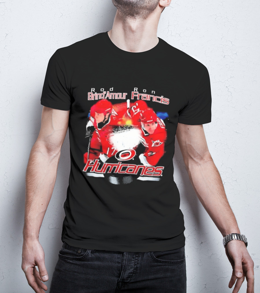 Rod Brind'Amour Ron Francis 17 Carolina Hurricanes 1990s T-Shirt