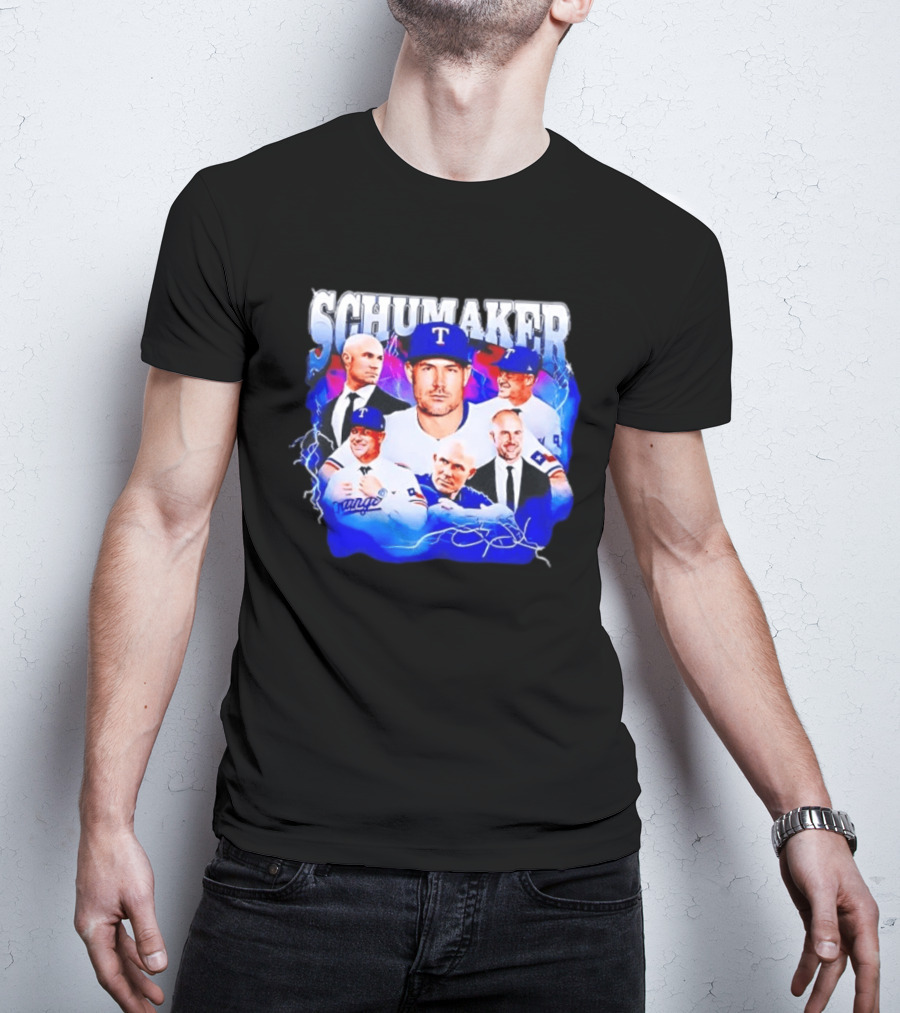Skip Schumaker Texas Baseball Collage T-Shirt