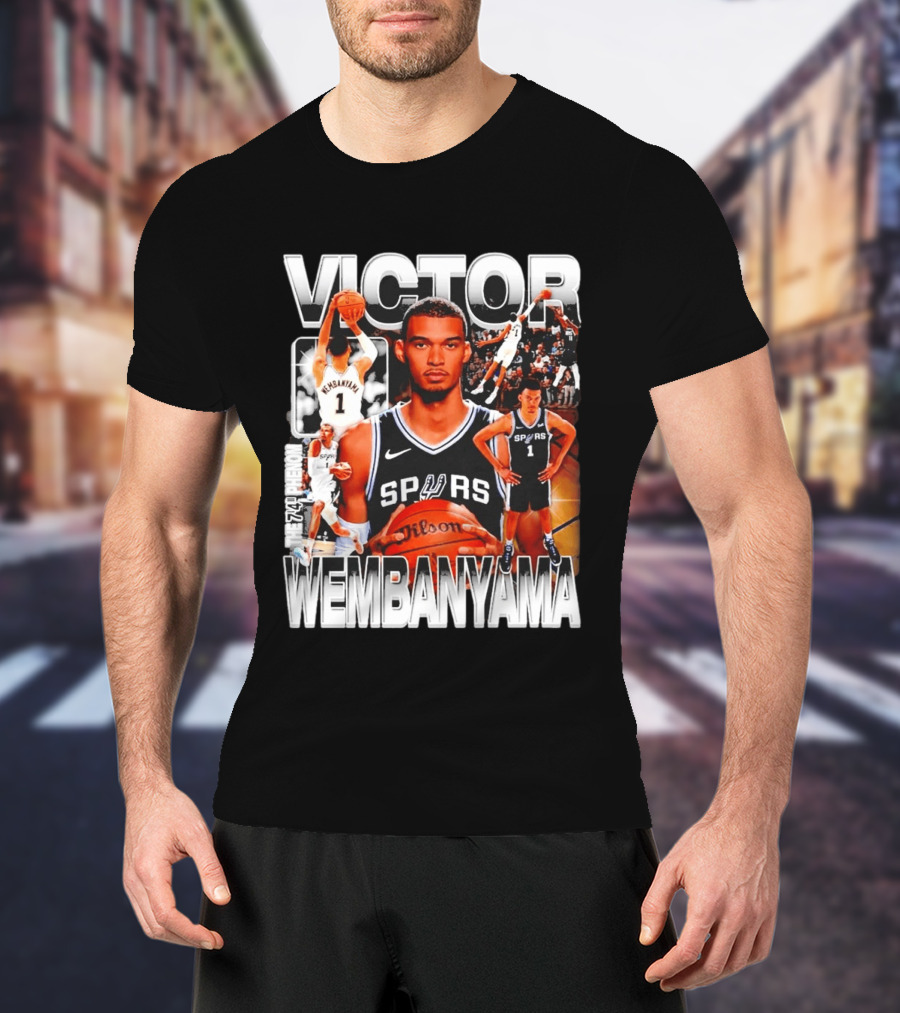 Victor Wembanyama Spurs Phenom Basketball Player T-Shirt