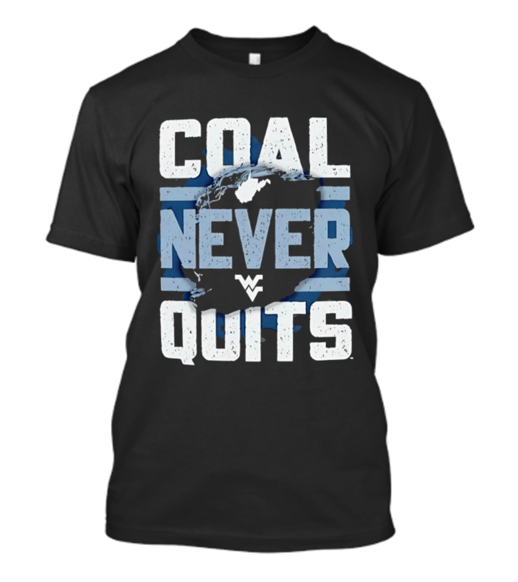 West Virginia Mountaineers Coal Never Quits T-Shirt