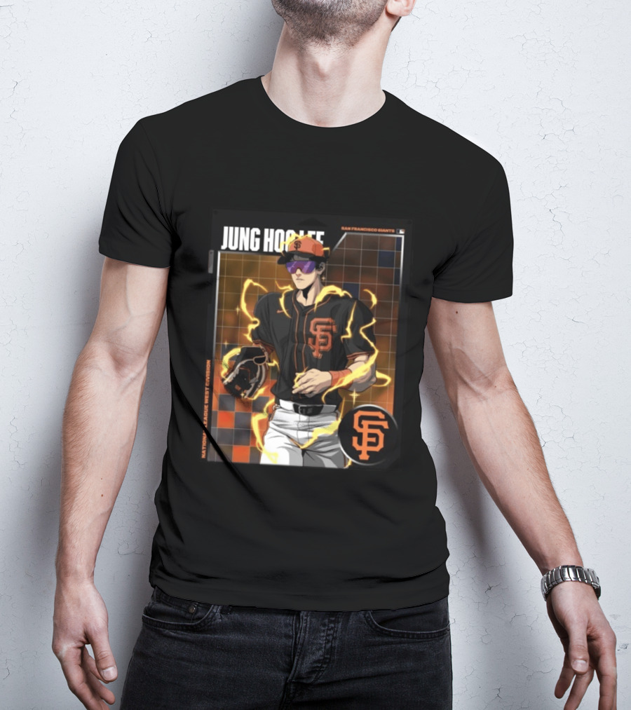 Jung Hoo Lee San Francisco Giants National League West Division Super Saiyan T-Shirt