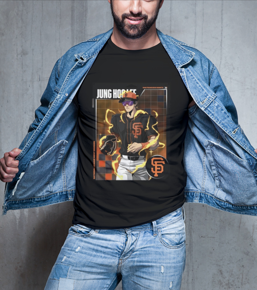 Jung Hoo Lee San Francisco Giants National League West Division Super Saiyan T-Shirt