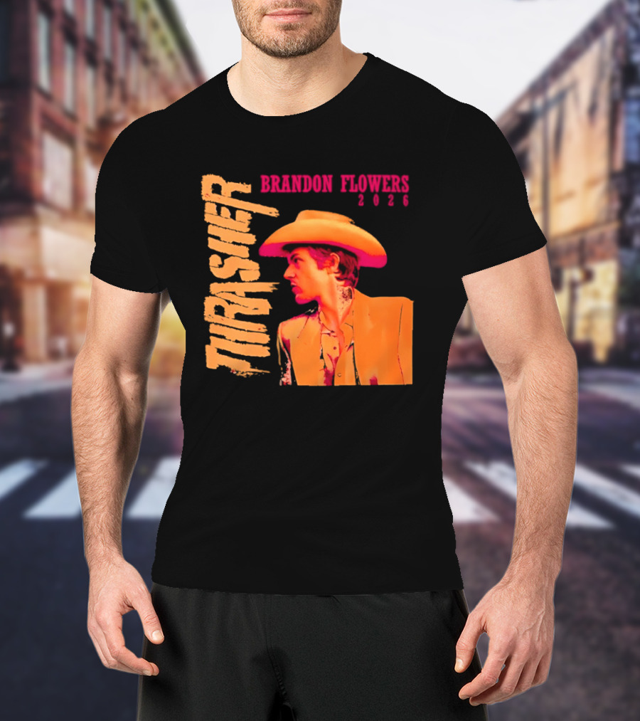 Brandon Flowers Thrasher 2026 Cowboy T-Shirt