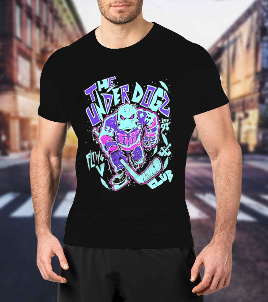 Anaheim Ducks The Underdogs FMH Flying House Club Hockey Player T-Shirt