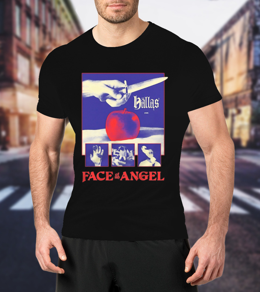 Hallas Face Of An Angel Album Heavy Metal Rock Band Music T-Shirt