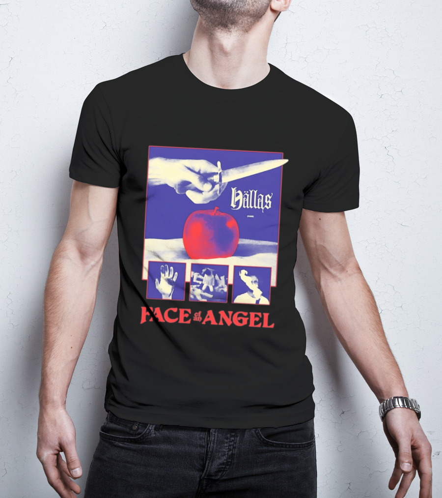 Hallas Face Of An Angel Album Heavy Metal Rock Band Music T-Shirt