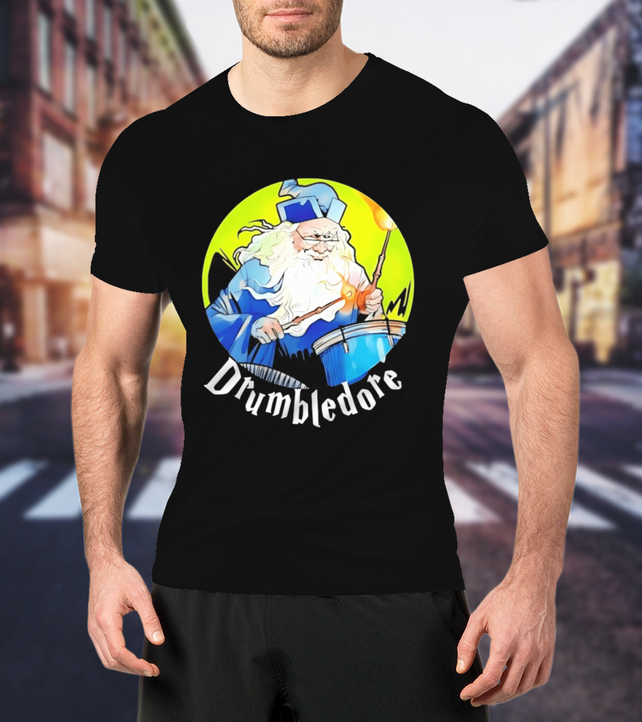 Drumbledore Wizards Percussionist Fantasy Magic T-Shirt