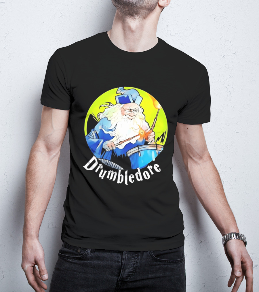 Drumbledore Wizards Percussionist Fantasy Magic T-Shirt