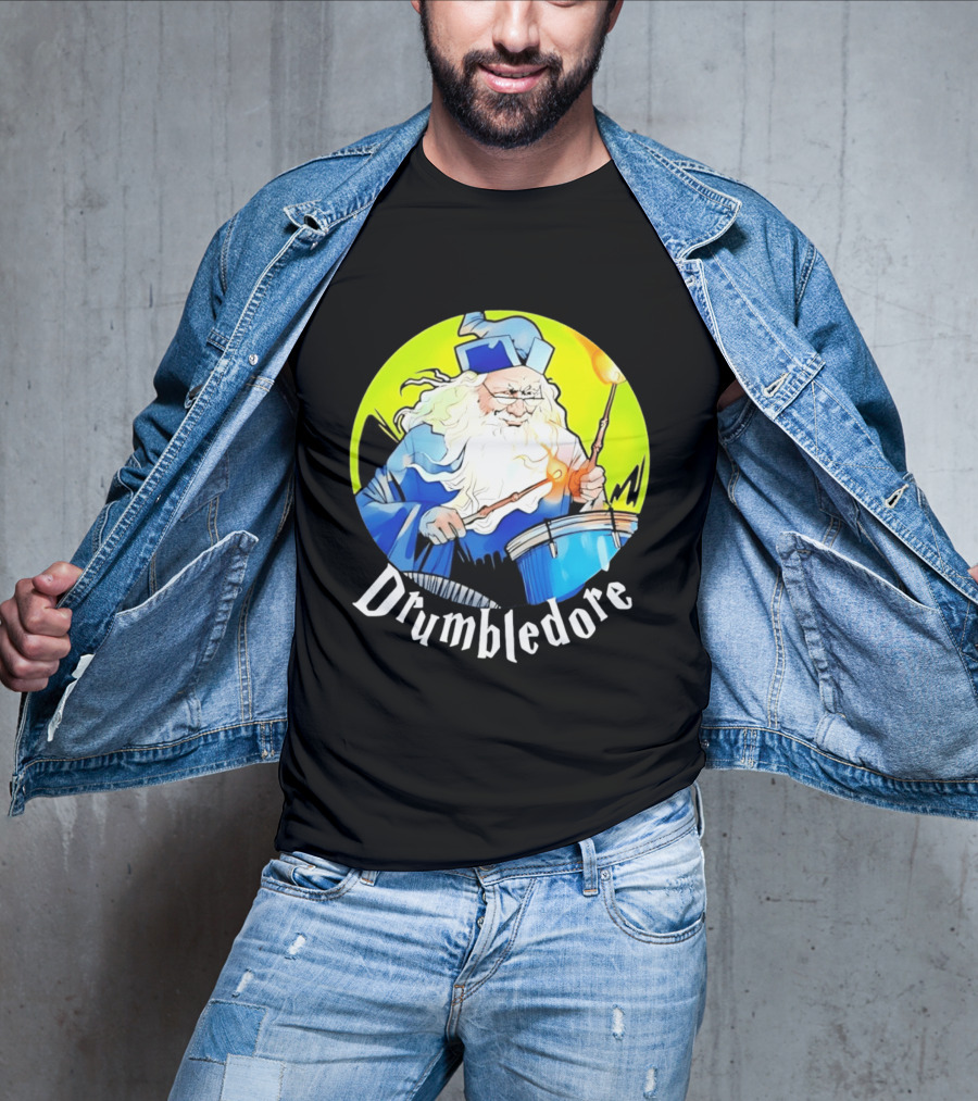 Drumbledore Wizards Percussionist Fantasy Magic T-Shirt