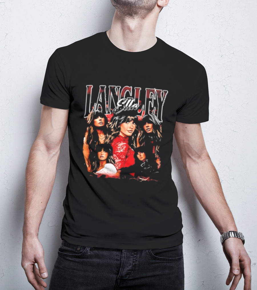 Ella Langley 90s Bootleg Style Retro Portraits T-Shirt