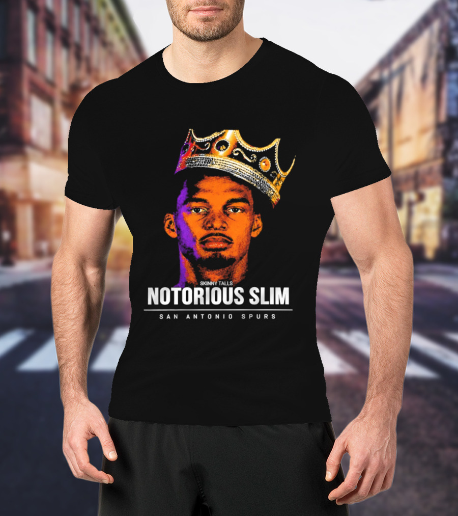 San Antonio Spurs Notorious Slim King Victor Wembanyama Basketball Star T-Shirt