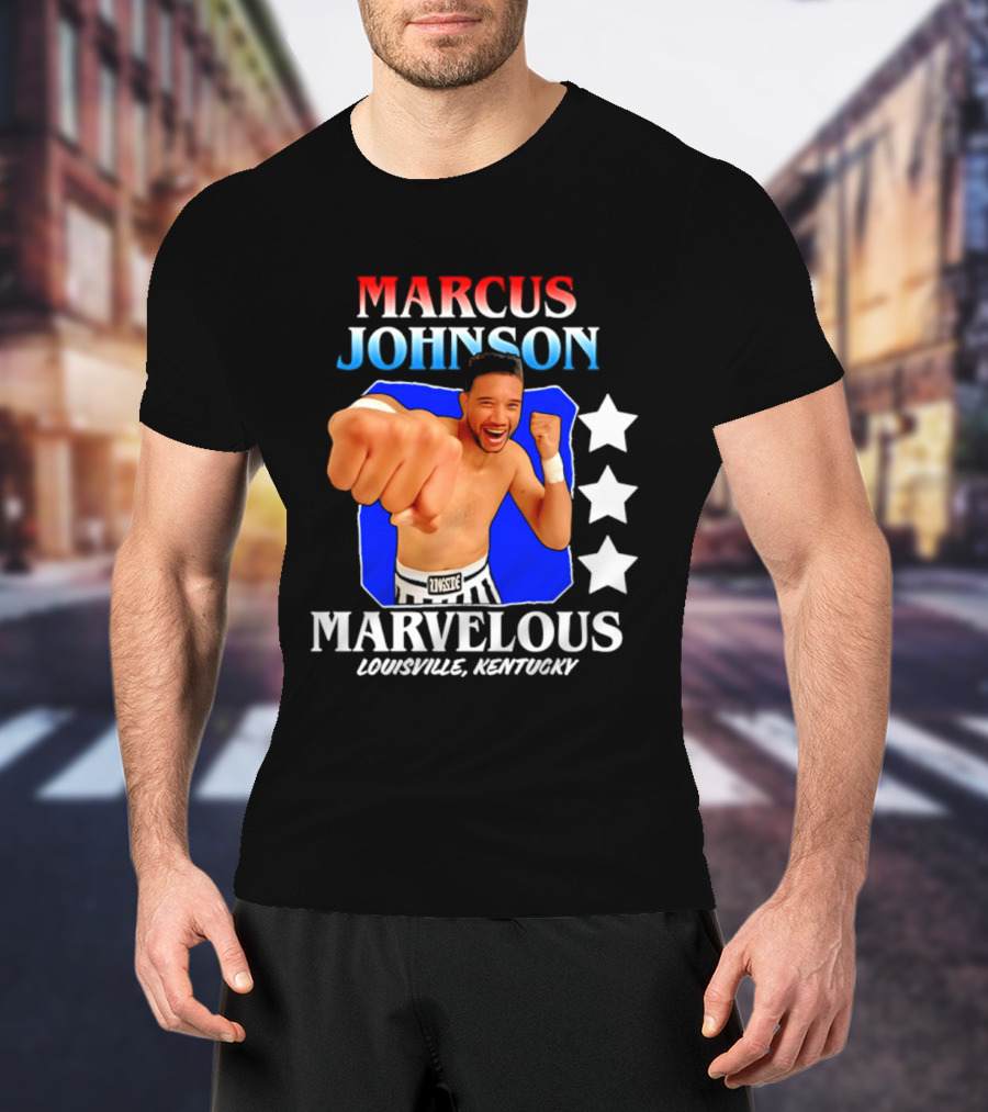Marcus Johnson Marvelous Boxer Louisville Kentucky T-Shirt