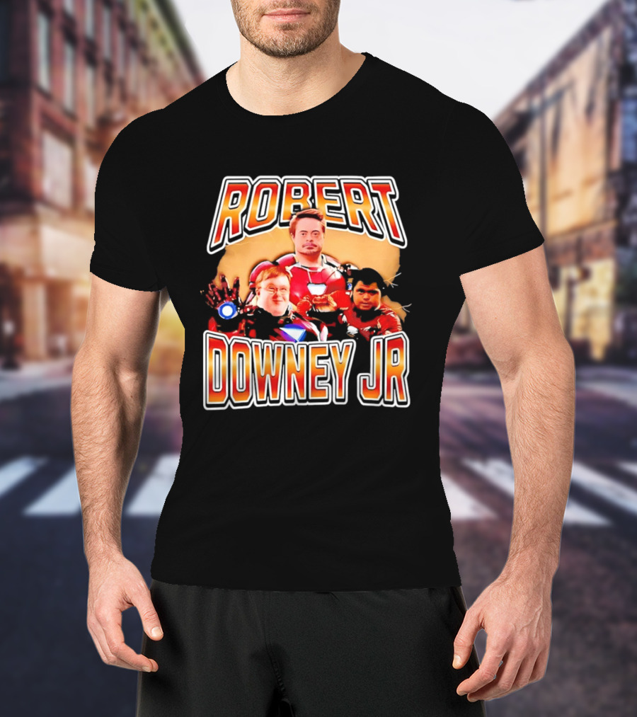 Robert Downey Jr Iron Man Mashup T-Shirt