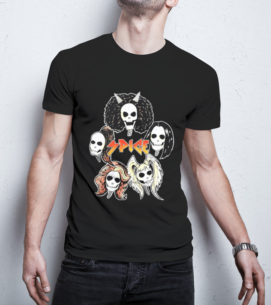 Spice Girls Skull Halloween Rock T-Shirt