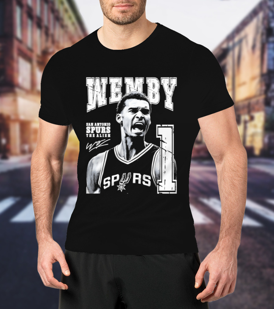 Wemby San Antonio Spurs The Alien 1 Victor Wembanyama Basketball T-Shirt