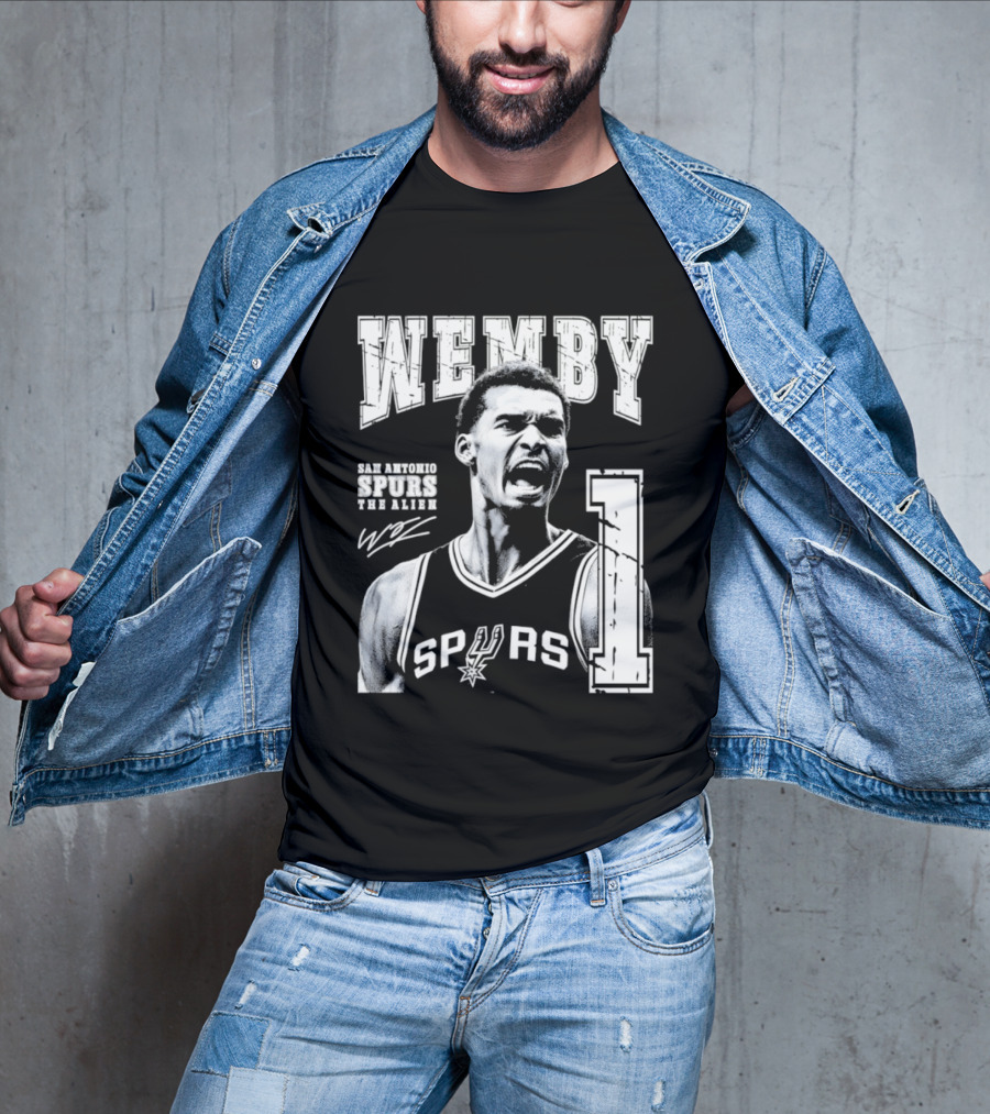 Wemby San Antonio Spurs The Alien 1 Victor Wembanyama Basketball T-Shirt