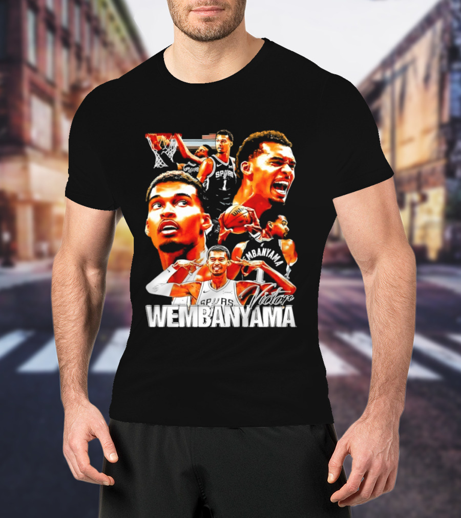 Victor Wembanyama Spurs Basketball Hero Collection T-Shirt
